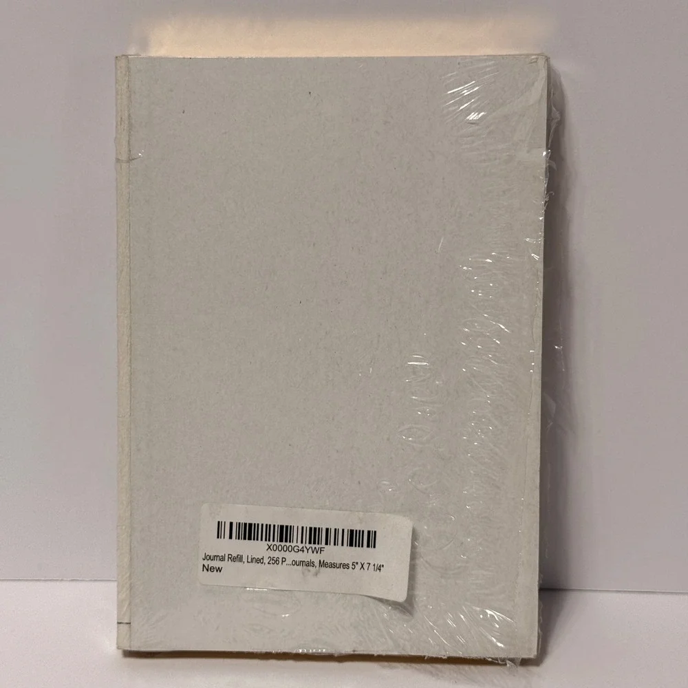 Journal Refill Lined 256 Pages Gold Edged 5 x 7.25 Inch Notebook Insert New